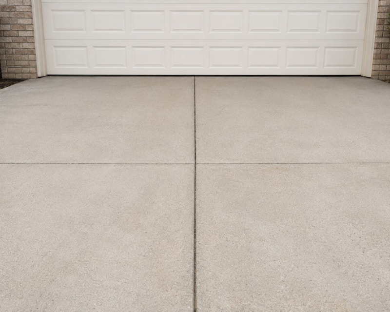 Concrete driveway
